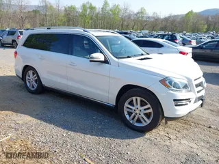 2014 Mercedes-Benz GL-Class GL 450 with VIN 4JGDF7CE5EA430524, listed as a IAAI auction lot 42020941 with 84,544 mi miles. Bid and sale history available at carsss.com. Image 1.