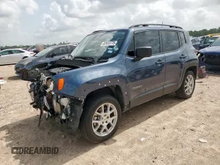 2022 Jeep Renegade Latitude с VIN ZACNJDB10NPN82650, выставлен на аукционе Copart как лот 62633775 с пробегом 45 635 миль миль и Списание • Salvage title. История ставок и продаж доступна на DreamBid. Изображение 1.