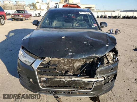 2017 Audi Q3 Premium with VIN WA1BCCFSXHR010546, listed as a Copart auction lot 89136945 with 142,656 mi miles and Salvage Title. Bid and sale history available at carsss.com. Image 5.