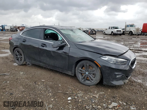 2021 BMW 2 Series 228i with VIN WBA53AK00M7H79347, listed as a Copart auction lot 44978665 with 56,538 mi miles and Salvage title. Bid and sale history available at DreamBid. Image 4.