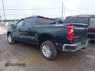 2025 Chevrolet Silverado 1500 LT with VIN 1GCPKKEK1SZ107524, listed as a IAAI auction lot 41676575 with 838 mi miles and . Bid and sale history available at DreamBid. Image 3.