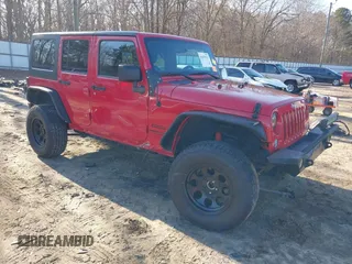 2014 Jeep Wrangler Unlimited Sport with VIN 1C4BJWDG2EL126480, listed as a IAAI auction lot 41479323 with 93,192 mi miles. Bid and sale history available at carsss.com. Image 1.