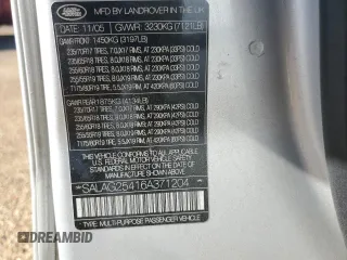 2006 Land Rover LR3 HSE with VIN SALAG25416A371204, listed as a Copart auction lot 43288965 with 183,636 mi miles and Salvage Title. Bid and sale history available at carsss.com. Image 13.