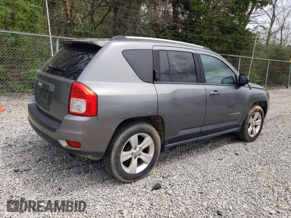 2012 Jeep Compass Sport with VIN 1C4NJCBA7CD618147, listed as a Copart auction lot 54951065 with 163,649 mi miles and Clean Title. Bid and sale history available at carsss.com. Image 3.