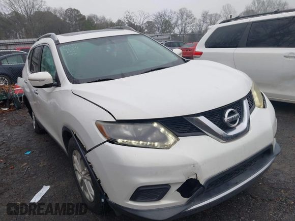 2014 Nissan Rogue SV with VIN 5N1AT2MT2EC774134, listed as a IAAI auction lot 41556875 with 127,630 mi miles and . Bid and sale history available at DreamBid. Image 1.