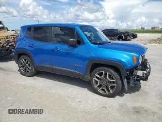 2020 Jeep Renegade Sport with VIN ZACNJAAB8LPM06726, listed as a Copart auction lot 62540725 with 57,178 mi miles and Salvage title. Bid and sale history available at DreamBid. Image 4.