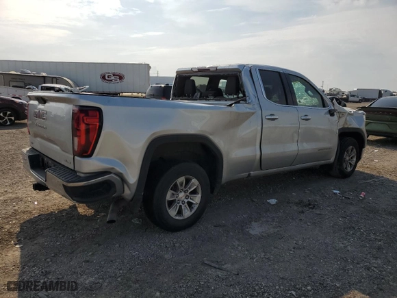 2020 GMC Sierra 1500 SLE with VIN 1GTR8BEK5LZ293352, listed as a Copart auction lot 62691744 with 105,335 mi miles and Non Repairable. Bid and sale history available at carsss.com. Image 3.