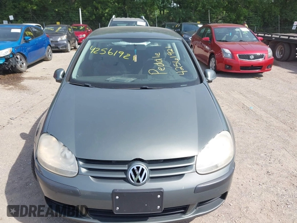 2007 Volkswagen Rabbit with VIN WVWBR71K27W190382, listed as a IAAI auction lot 42561921 with 145,731 mi miles and . Bid and sale history available at DreamBid. Image 6.
