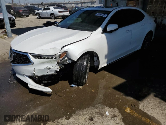 2018 Acura TLX Advance with VIN 19UUB2F72JA008609, listed as a Copart auction lot 50388435 with 113,389 mi miles and Salvage Title. Bid and sale history available at DreamBid. Image 1.