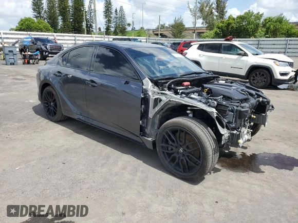 2023 Lexus IS 500 F Sport Performance z VIN JTHAP1D20P5002151, wystawiony jako Copart lot #60993705 z przebiegiem Nie podano mil oraz Szkoda całkowita • Salvage title. Historia ofert i sprzedaży dostępna na DreamBid. Obrazek 4.