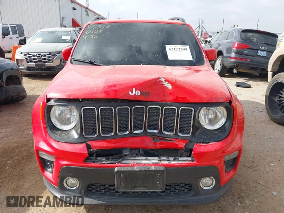 2020 Jeep Renegade Altitude with VIN ZACNJAB17LPL84093, listed as a IAAI auction lot 42122399 with 32,541 mi miles and . Bid and sale history available at DreamBid. Image 12.