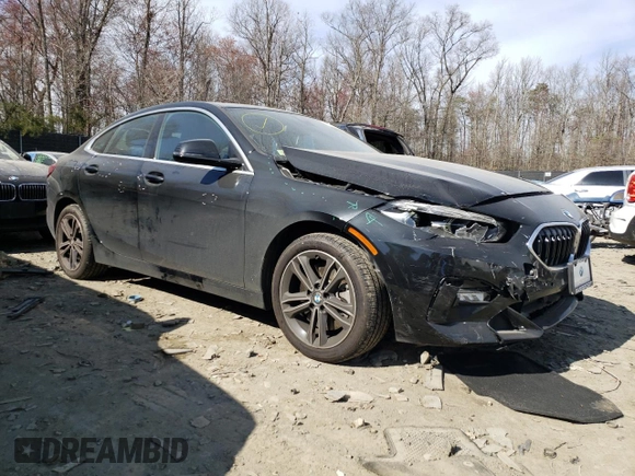 2021 BMW 2 Series 228i xDrive with VIN WBA73AK05M7H04412, listed as a Copart auction lot 44600123 with 20,494 mi miles. Bid and sale history available at carsss.com. Image 4.