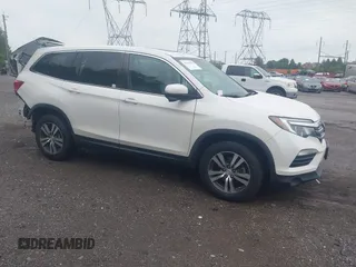 2018 Honda Pilot EX-L with VIN 5FNYF6H50JB073523, listed as a IAAI auction lot 42230010 with 66,721 mi miles and . Bid and sale history available at DreamBid. Image 1.