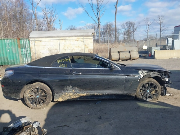 2015 BMW 6 Series 640i xDrive with VIN WBAYP5C55FD873292, listed as a IAAI auction lot 41633129 with 80,360 mi miles. Bid and sale history available at carsss.com. Image 12.