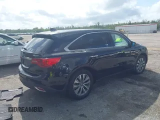 2016 Acura MDX w/Tech with VIN 5FRYD3H44GB021119, listed as a IAAI auction lot 41946691 with 179,222 mi miles. Bid and sale history available at carsss.com. Image 4.
