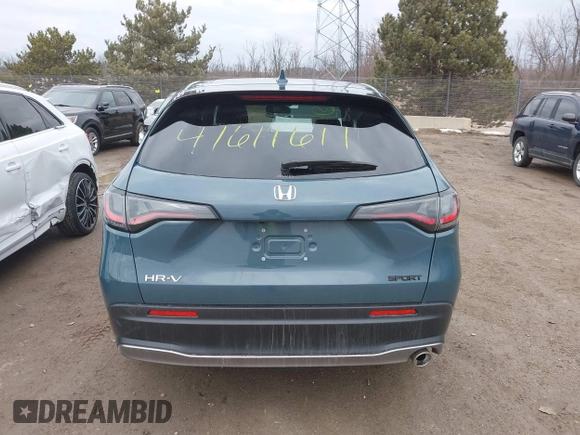 2024 Honda HR-V Sport with VIN 3CZRZ2H59RM757444, listed as a IAAI auction lot 41611611 with 13,605 mi miles. Bid and sale history available at carsss.com. Image 16.