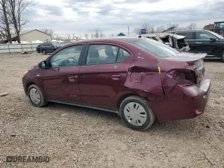 2024 Mitsubishi Mirage G4 ES with VIN ML32FUFJ4RHF00763, listed as a Copart auction lot 52676475 with 37,606 mi miles and Salvage Title. Bid and sale history available at carsss.com. Image 2.