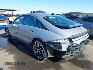 2023 Hyundai IONIQ 6 Limited with VIN KMHM54AA4PA051650, listed as a IAAI auction lot 40984270 with 13,288 mi miles. Bid and sale history available at carsss.com. Image 3.