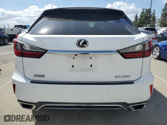 2017 Lexus RX 350 with VIN 2T2ZZMCA8HC049601, listed as a Copart auction lot 51104375 with 134,604 mi miles and Salvage Title. Bid and sale history available at DreamBid. Image 6.