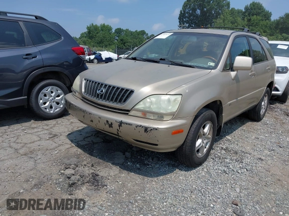 2002 Lexus RX 300 with VIN JTJHF10U620271641, listed as a IAAI auction lot 42681622 with 225,526 mi miles and . Bid and sale history available at DreamBid. Image 2.