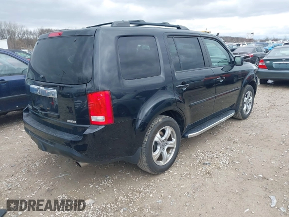 2012 Honda Pilot EX-L with VIN 5FNYF4H69CB076534, listed as a IAAI auction lot 41853158 with 189,003 mi miles. Bid and sale history available at carsss.com. Image 4.
