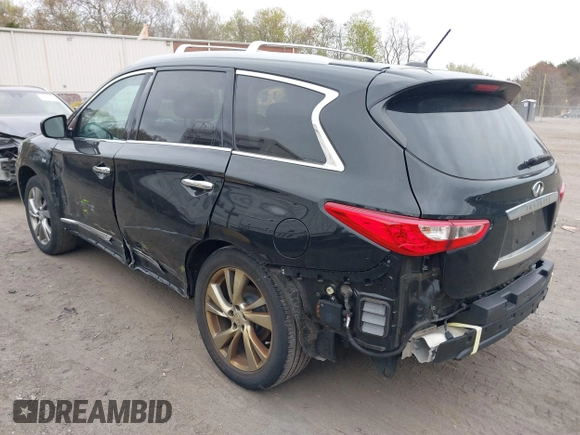 2015 Infiniti QX60 with VIN 5N1AL0MMXFC548440, listed as a IAAI auction lot 39273773 with 203,797 mi miles and . Bid and sale history available at DreamBid. Image 3.