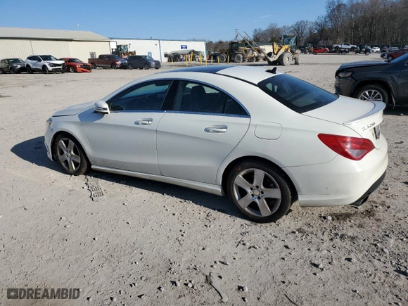 2016 Mercedes-Benz CLA with VIN WDDSJ4GBXGN332499, listed as a Copart auction lot 86137574 with 165,440 mi miles and Salvage Title. Bid and sale history available at carsss.com. Image 2.