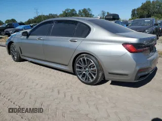 2020 BMW 7 Series 750i xDrive with VIN WBA7U2C03LGJ59954, listed as a Copart auction lot 81485144 with 0 mi miles and Salvage Title. Bid and sale history available at carsss.com. Image 2.