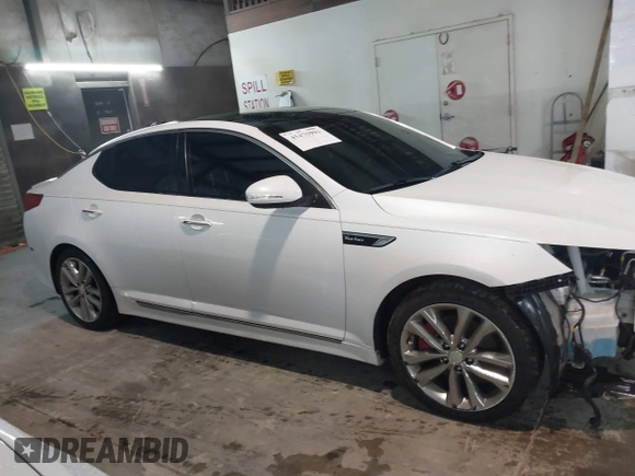 2015 Kia Optima SXL Turbo with VIN 5XXGR4A63FG408045, listed as a IAAI auction lot 41475991 with 133,263 mi miles and . Bid and sale history available at DreamBid. Image 13.