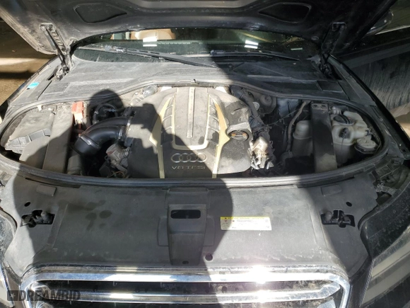 2013 Audi A8 L 4.0L with VIN WAUR2AFD0DN010633, listed as a Copart auction lot 47470525 with 127,801 mi miles and Salvage Title. Bid and sale history available at carsss.com. Image 11.