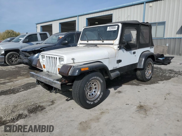 1990 Jeep Wrangler "S" with VIN 2J4FY19E1LJ530861, listed as a Copart auction lot 78298964 with 184,166 mi miles and Clean Title. Bid and sale history available at carsss.com. Image 1.