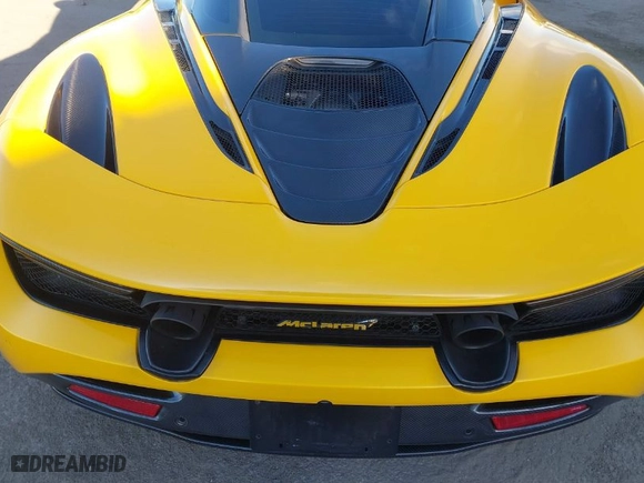 2019 McLaren 720S with VIN SBM14DCAXKW002639, listed as a IAAI auction lot 41707749 with 59,720 mi miles. Bid and sale history available at carsss.com. Image 10.