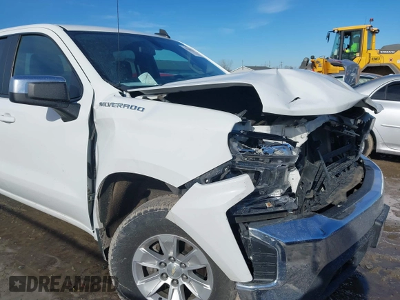 2020 Chevrolet Silverado 1500 LT with VIN 1GCRYDEK7LZ304671, listed as a IAAI auction lot 41460136 with 77,299 mi miles. Bid and sale history available at carsss.com. Image 6.