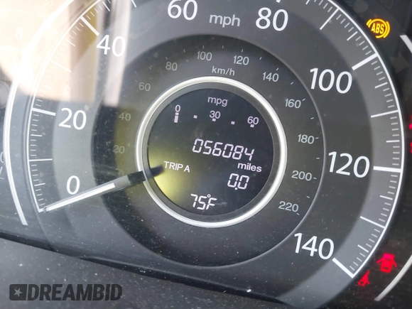 2013 Honda CR-V LX with VIN 5J6RM3H38DL007451, listed as a IAAI auction lot 41995597 with 56,084 mi miles and . Bid and sale history available at DreamBid. Image 16.