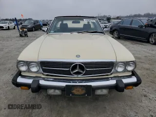 1984 Mercedes-Benz 380 SL with VIN WDBBA45A0EA013409, listed as a Copart auction lot 43208775 with 151,270 mi miles and Salvage Title. Bid and sale history available at carsss.com. Image 5.