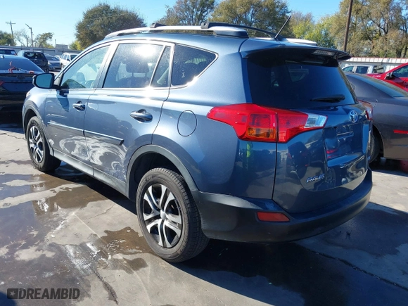 2014 Toyota RAV4 LE with VIN JTMZFREVXED029505, listed as a IAAI auction lot 40916384 with 142,408 mi miles. Bid and sale history available at carsss.com. Image 3.