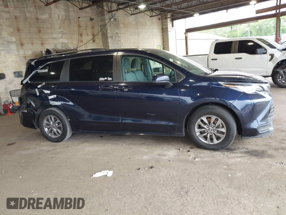 2023 Toyota Sienna LE with VIN 5TDBRKEC5PS175297, listed as a IAAI auction lot 42242777 with 79,123 mi miles and . Bid and sale history available at DreamBid. Image 13.