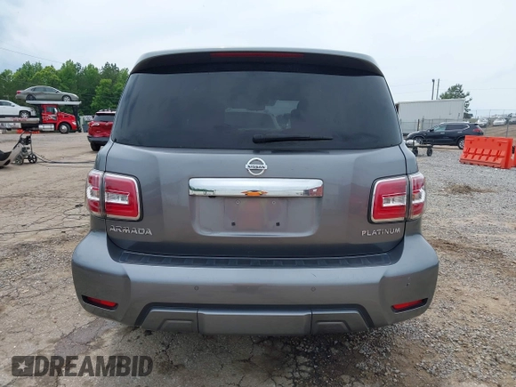 2019 Nissan Armada Platinum z VIN JN8AY2NF3K9351025, wystawiony jako IAAI lot #42270227 z przebiegiem 105 621 mil mil oraz . Historia ofert i sprzedaży dostępna na DreamBid. Obrazek 16.
