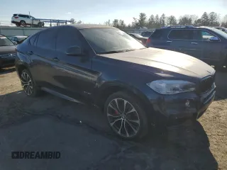 2019 BMW X6 xDrive50i with VIN 5UXKU6C57K0Z66967, listed as a Copart auction lot 87634045 with 37,916 mi miles and Salvage Title. Bid and sale history available at carsss.com. Image 4.