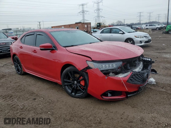 2018 Acura TLX w/A-SPEC Pkg with VIN 19UUB3F62JA004914, listed as a Copart auction lot 86613114 with 0 mi miles and Salvage Title. Bid and sale history available at carsss.com. Image 4.