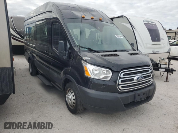 2019 Ford Transit Passenger XL with VIN 1FBVU4XM1KKA23695, listed as a Copart auction lot 80881484 with 52,209 mi miles and Salvage Title. Bid and sale history available at DreamBid. Image 4.