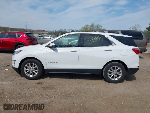 2018 Chevrolet Equinox LT z VIN 3GNAXJEV0JS648014, wystawiony jako IAAI lot #42193818 z przebiegiem 96 146 mil mil oraz . Historia ofert i sprzedaży dostępna na DreamBid. Obrazek 14.