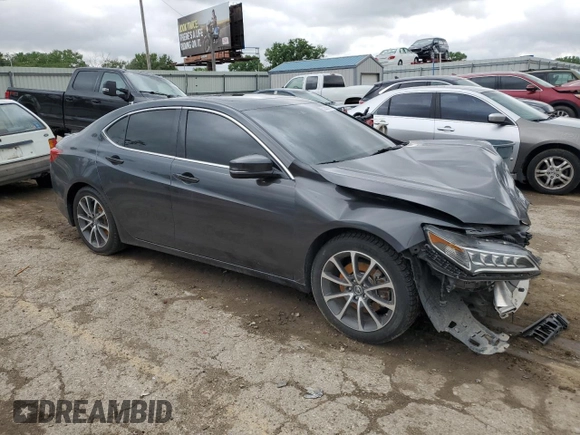 2016 Acura TLX Advance with VIN 19UUB3F74GA000641, listed as a Copart auction lot 55350555 with 135,221 mi miles and Salvage title. Bid and sale history available at DreamBid. Image 4.