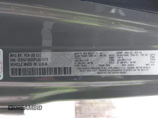 2023 Jeep Gladiator Sport S с VIN 1C6HJTAG0PL501578, выставлен на аукционе IAAI как лот 41912958 с пробегом 22 708 миль миль и . История ставок и продаж доступна на DreamBid. Изображение 9.