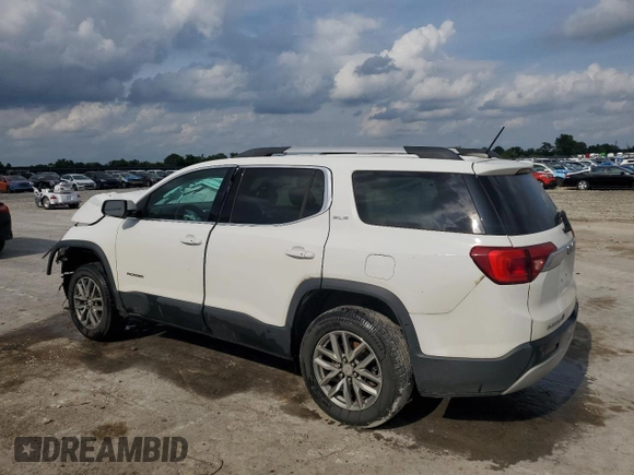 2018 GMC Acadia SLE z VIN 1GKKNSLAXJZ211380, wystawiony jako Copart lot #59950425 z przebiegiem Nie podano mil oraz Szkoda całkowita • Salvage title. Historia ofert i sprzedaży dostępna na DreamBid. Obrazek 2.