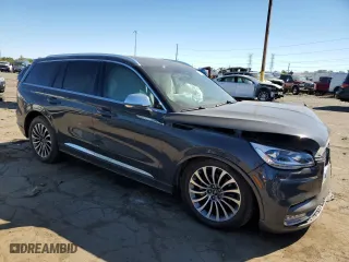 2021 Lincoln Aviator Black Label with VIN 5LM5J9XC7MGL06853, listed as a Copart auction lot 77222314 with 24,373 mi miles and Clean Title. Bid and sale history available at carsss.com. Image 4.