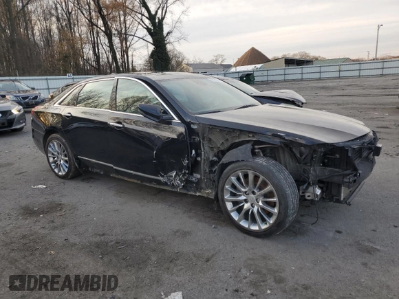 2017 Cadillac CT6 Premium Luxury AWD with VIN 1G6KF5RS1HU148075, listed as a Copart auction lot 83025904 with 82,872 mi miles and Salvage title. Bid and sale history available at DreamBid. Image 4.