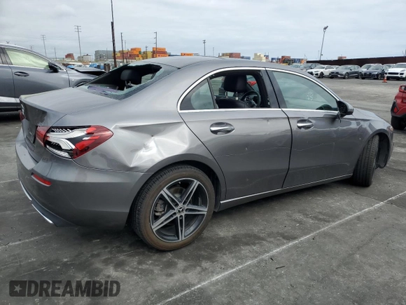2021 Mercedes-Benz A 220 with VIN W1K3G4EB8MJ296420, listed as a Copart auction lot 55808815 with 157,547 mi miles and Salvage title. Bid and sale history available at DreamBid. Image 3.