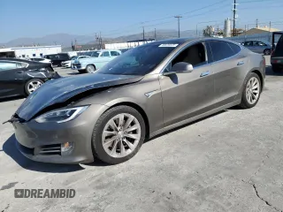 2016 Tesla Model S 90D with VIN 5YJSA1E20GF159926, listed as a Copart auction lot 46626625 with 104,247 mi miles and Salvage Title. Bid and sale history available at DreamBid. Image 1.