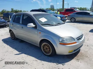 2004 Chevrolet Aveo LS with VIN KL1TJ62654B175747, listed as a IAAI auction lot 41798964 with Not Provided miles and . Bid and sale history available at DreamBid. Image 1.